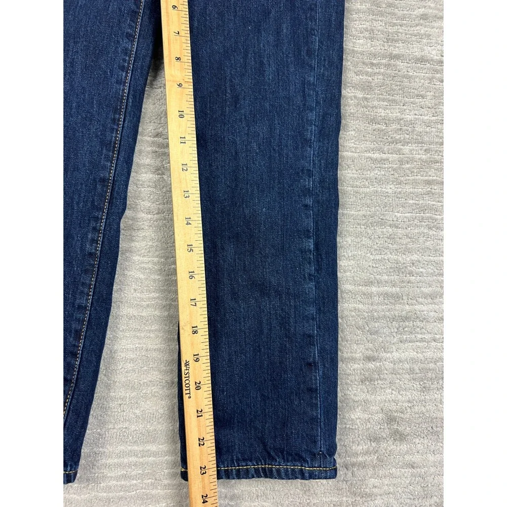 Gap Jeans Boys 10 Regular Blue Straight Leg Flannel Lined Plaid Elastic Waist